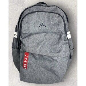 Jordan Air Patrol Grey Backpack Large w/Bottle Pocket Fits Laptop